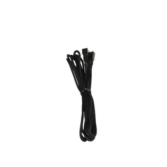 BitFenix Alchemy Multisleeved 60cm 3Pin Fan Male to 3Pin Fan Female Extension Cable (Black)