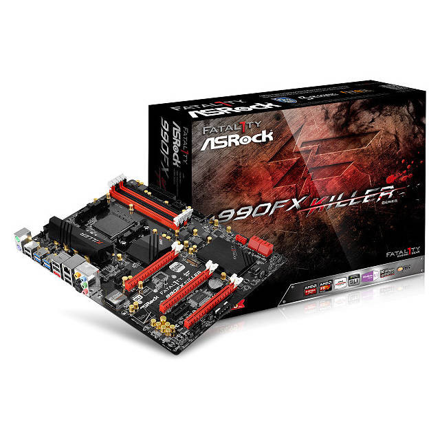 ASROCK FATAL1TY 990FX KILLER Socket AM3+/ AMD 990FX/ DDR3/ Quad CrossFireX & Quad SLI/ SATA3&USB3.0/ A&GbE/ ATX Motherboard