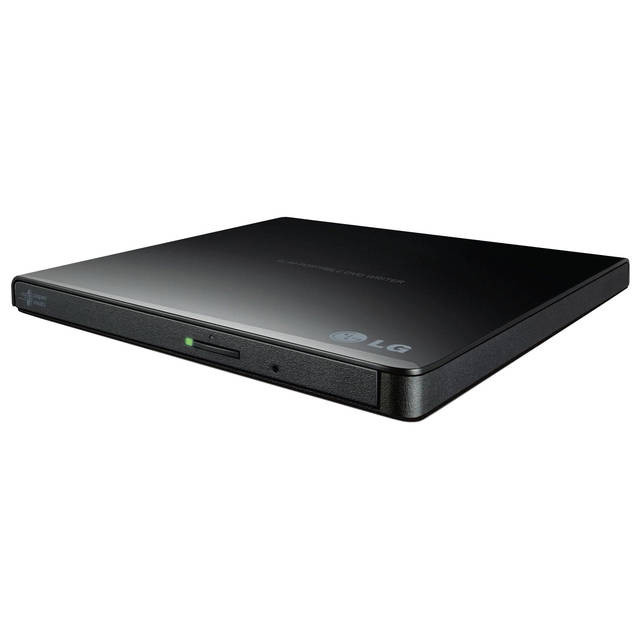 LG Electronics GP65NB60 8X USB 2.0 Ultra Slim Portable DVD±RW External Drive w/ M-DISC, (Black)