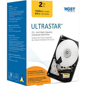 HGST 2TB Ultrastar 3.5-inch Enterprise 7200 RPM Hard Drive (0S03593)