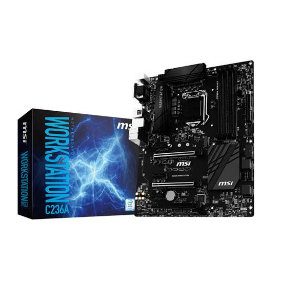 MSI C236A WORKSTATION Intel C236 LGA 1151 (Socket H4) ATX server/workstation motherboard