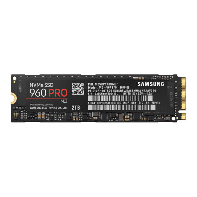 Samsung 960 PRO NVMe Series 2TB M.2 PCI-Express 3.0 x4 Solid State Drive, Retail (V-NAND)