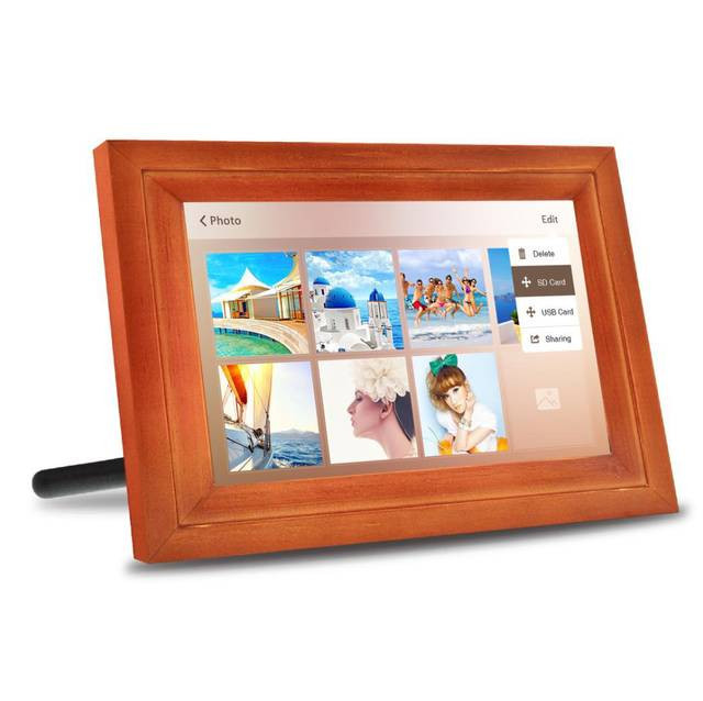Hdgenius IPF13R 13.3 inch Internet HD Photo Frame (Redwood)
