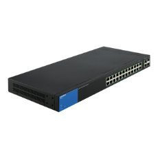 Linksys LGS326 Managed network switch Gigabit Ethernet (10/100/1000) Black, Blue network switch