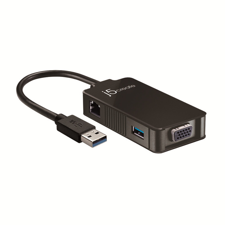 j5create USB 3.0 Multi-Adapter (VGA & Gigabit Ethernet) JUA370