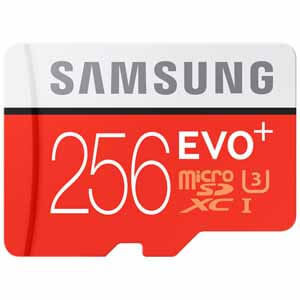Samsung Micro SD EVO+ 256GB Memory Card w/ Adapter