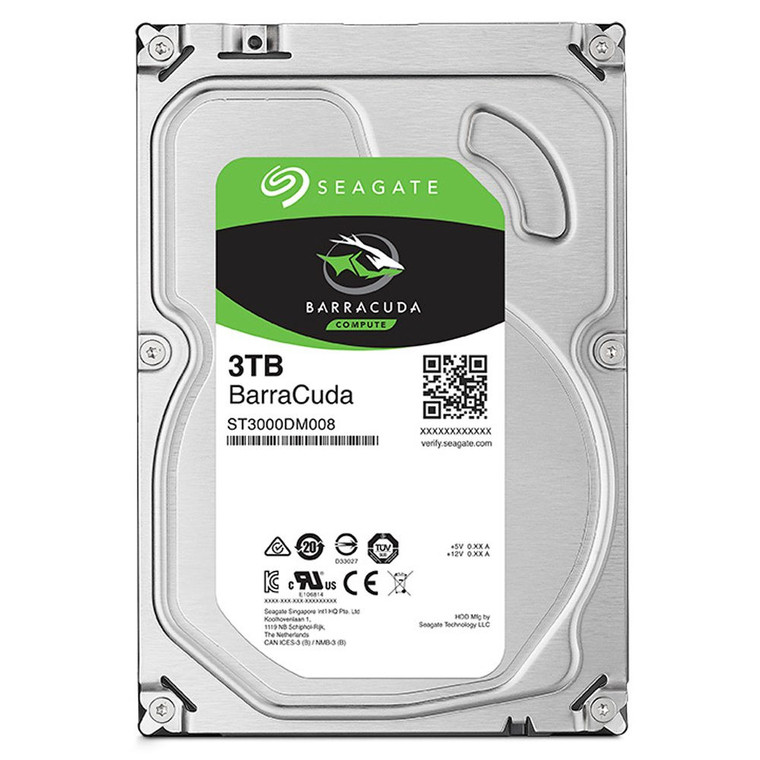 Seagate BarraCuda 3TB 7,200 RPM SATA III 3.5 Hard Drive