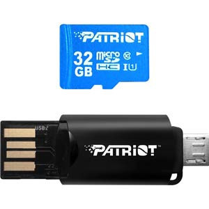 Patriot LX Series 32GB UHS-I microSDHC with OTG Reader