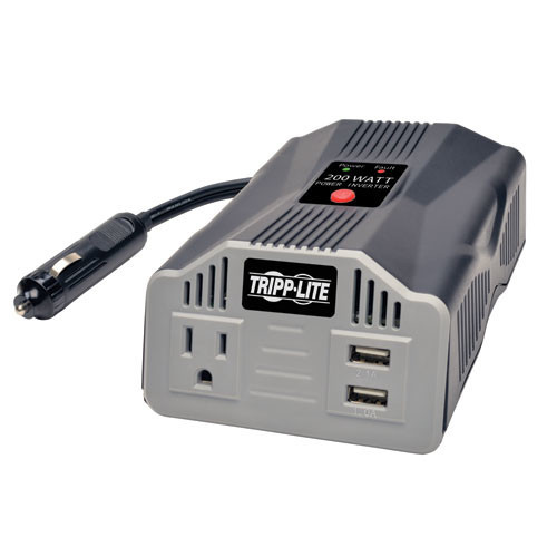Tripp Lite PV200USB Auto 200W Silver power adapter & inverter