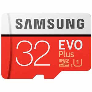 Samsung MicroSDHC EVO Plus Memory Card w/ Adapter 32GB