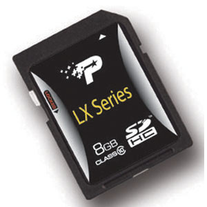 Patriot LX Series 8GB Secure Digital High-Capacity (SDHC) Flash Card Class 10