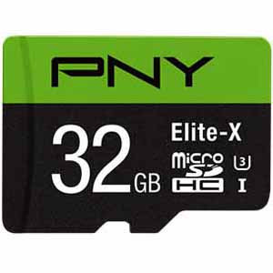PNY 32GB Elite-X microSDHC Card CL 10 90MB/s with Adapter