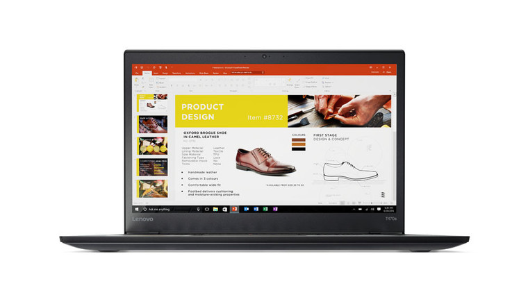 Lenovo ThinkPad T470s 2.60GHz i5-7300U 14" 1920 x 1080pixels Touchscreen Black Notebook