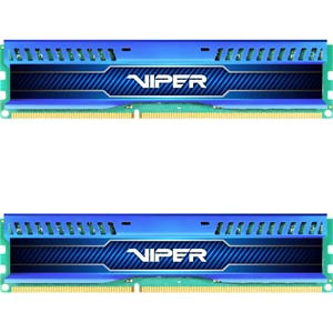 Patriot Viper 3 Low Profile Series - Blue DDR3 16GB (2 x 8GB) 1600MHz Kit