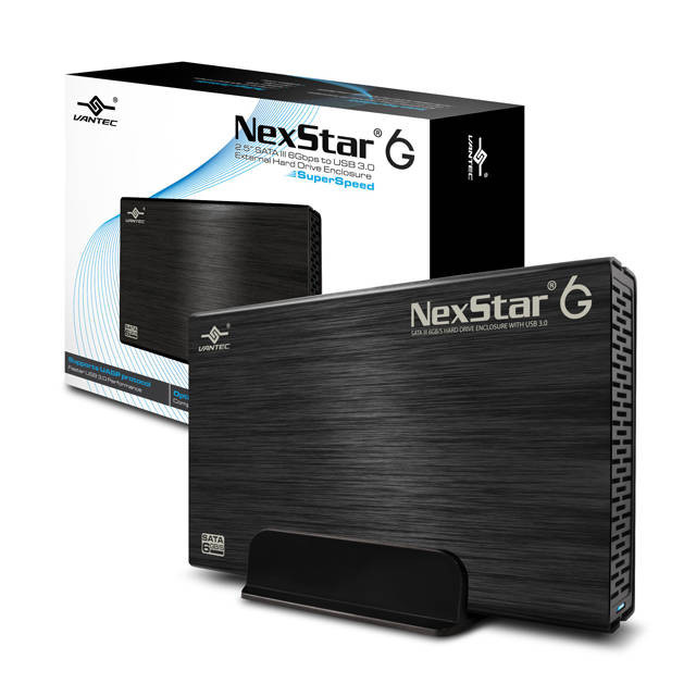Vantec NexStar 6G NST-366S3-BK 3.5 inch SATA3 to USB 3.0 External Hard Drive Enclosure