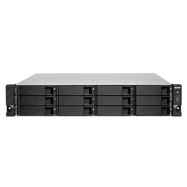 QNAP TS-1263XU-4G-US AMD G-Series GX-420MC 2.0GHz/ 4GB DDR3L/ 5GbE/ 12SATA3/ USB3.0/ 12-Bay 2U Rackmount NAS for SMB