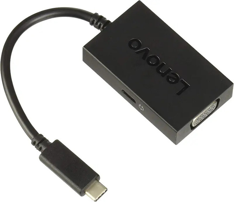 Lenovo USB C - VGA USB graphics adapter 1920 x 1080 pixels Black