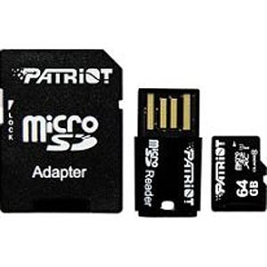 Patriot Mobility Kit MicroSDHC UHS-1 Class 10 Read:30MB/s Write:20MB/s (PSF64GMCSXC10UK )
