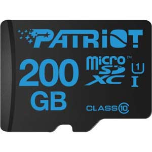 Patriot Instamobile 200GB Micro SDXC Read:90MB/s Write:40MB/s