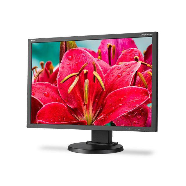 NEC MultiSync E245WMI-BK 24 inch Widescreen 1,000:1 6ms VGA/DVI/DisplayPort LED LCD Monitor, w/ Speak