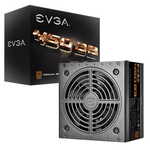 EVGA 450 B3, 80 Plus BRONZE 450W, Fully Modular, EVGA Eco Mode, Compact 150mm Size, Power Supply