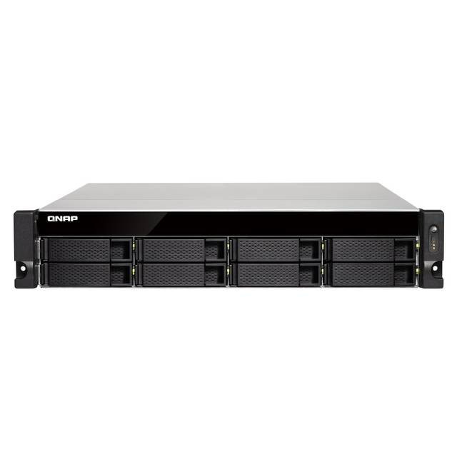 QNAP TS-863XU-RP-4G-US AMD G-Series GX-420MC 2.0GHz/ 4GB DDR3L/ 5GbE/ 8SATA3/ USB3.0/ 8-Bay 2U Rackmount NAS for SMB