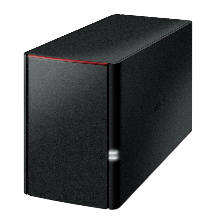 BUFFALO LinkStation 220e Diskless Enclosure RAID NAS Personal Cloud Storage and Media Server