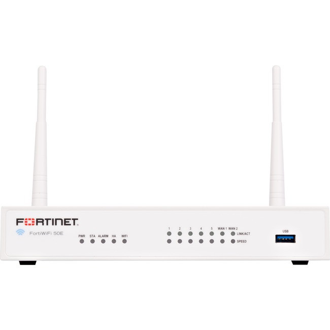 Fortinet FortiWifi 50E Network Security/Firewall Appliance - FWF-50E-2R-BDL