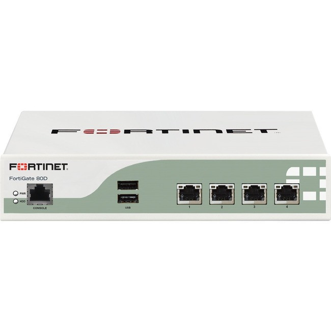 Fortinet FortiGate 80D Network Security/Firewall Appliance - FG-80D-BDL-900-36