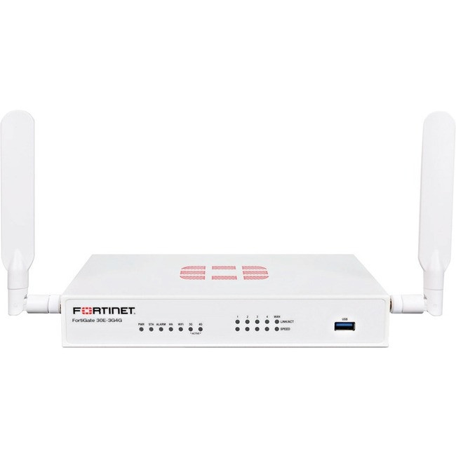Fortinet FortiGate 30E-3G4G Network Security/Firewall Appliance - FG-30E-3G4G-GBL-BDL-950-12