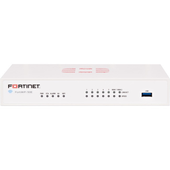Fortinet FortiWiFi 50E Network Security/Firewall Appliance - FWF-50E-BDL-974-12