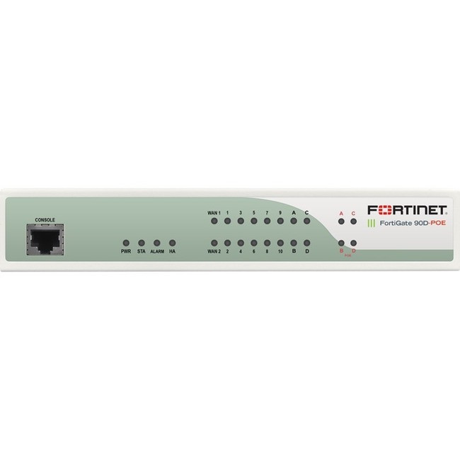 Fortinet FortiGate 90D-POE Network Security/Firewall Appliance - FG-90D-POE-BDL-980-60