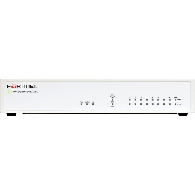 Fortinet FortiGate 60E-DSL Network Security/Firewall Appliance - FG-60E-DSL-BDL-874-12