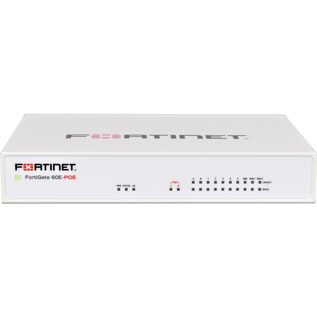 Fortinet FortiGate 60E-POE Network Security/Firewall Appliance - FG-60E-POE-BDL-988-12
