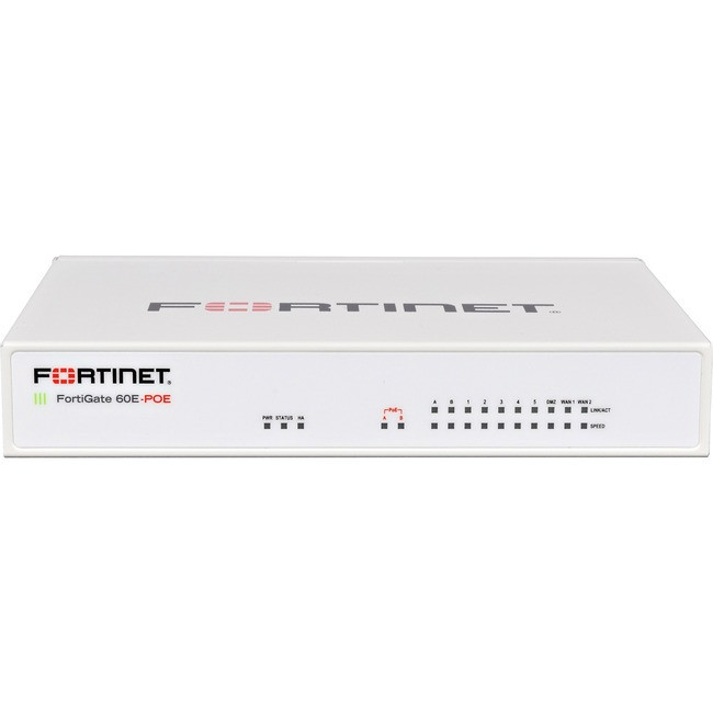 Fortinet FortiGate 60E-POE Network Security/Firewall Appliance - FG-60E-POE-BDL-988-60