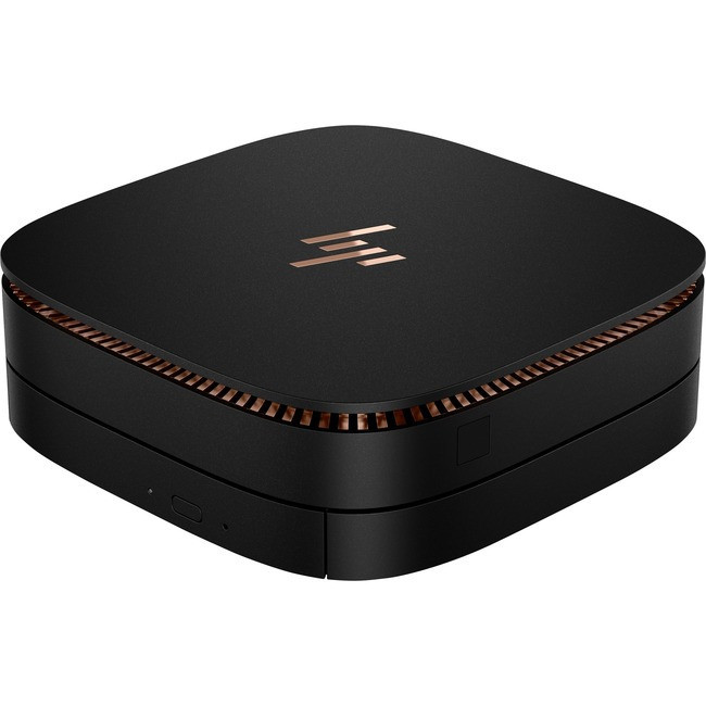 HP Elite Slice G2 Desktop Computer - Core i5 i5-7500T - 8 GB RAM - 128 SSD - Ultra Small - Black - 9EN01UT#ABA