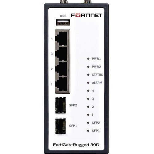 Fortinet FortiGate Rugged 30D Network Security/Firewall Appliance - FGR-30D-BDL-874-12