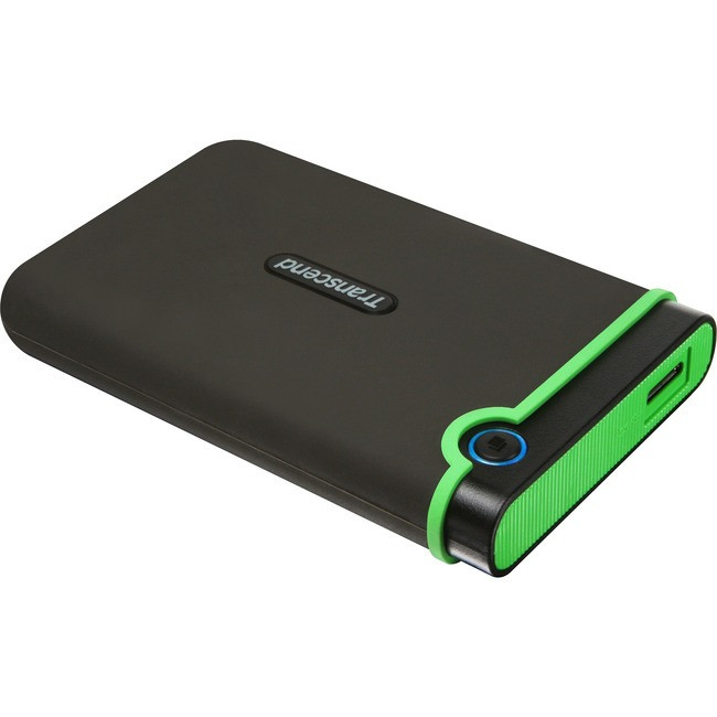 Transcend StoreJet 25MC 1 TB Portable Hard Drive - 2.5" External - SATA - Iron Gray - TS1TSJ25MC