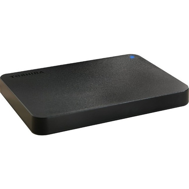 Toshiba Canvio Basics HDTB440XK3CA 4 TB Portable Hard Drive - External - Matte Black - HDTB440XK3CA