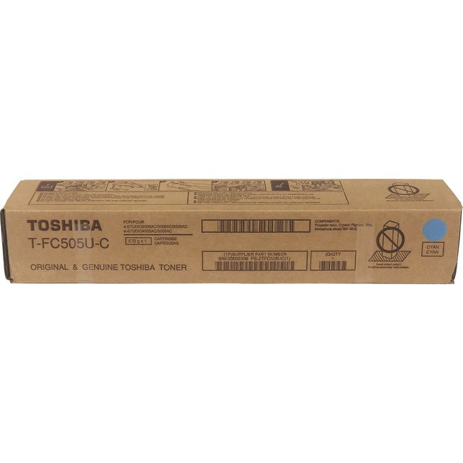 Toshiba Toner Cartridge - Cyan - TFC505UC