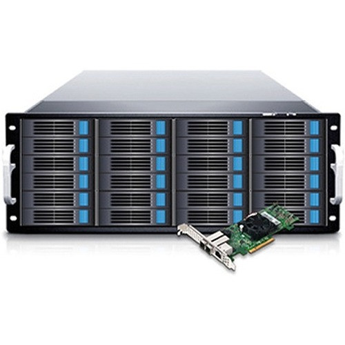 Sans Digital EliteSTOR ES424X12HP - 4U 24 Bay 12G SAS/SATA to Expander with PCIe 3.0 RAID 6 - KT-ES424X12HP