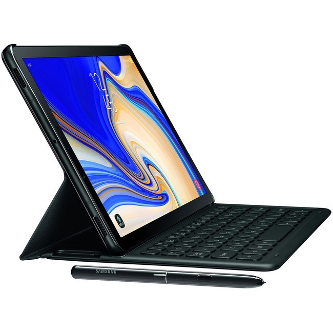 Samsung Keyboard/Cover Case (Book Fold) for 10.5" Tablet - Black - EJ-FT830UBEGUJ