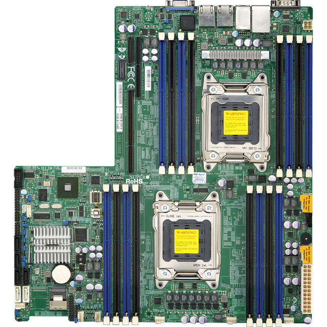 Supermicro X9DRW-3F Server Motherboard - Intel Chipset - Socket R LGA-2011 - MBD-X9DRW-3F-O