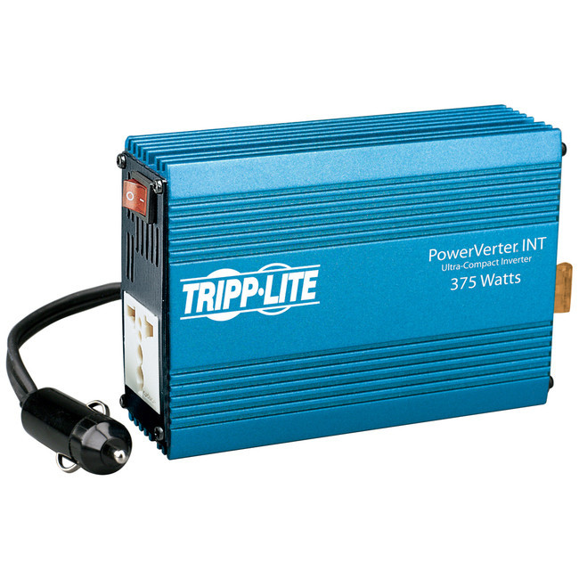 Tripp Lite International Ultra-Compact Car Inverter 375W 12V DC to 230V AC 1 Universal Outlet - PVINT375