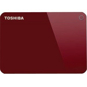 Toshiba Canvio Advance 2 TB Portable Hard Drive - 2.5" External - Red - HDTC920XR3AA