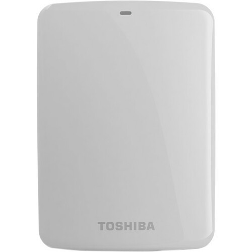 Toshiba Canvio Connect HDTC707XW3A1 750 GB Portable Hard Drive - External - White - HDTC707XW3A1
