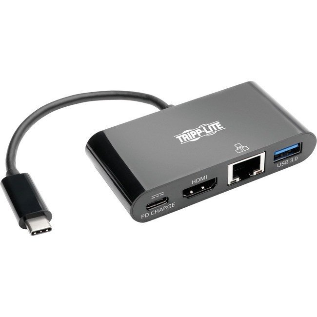 Tripp Lite USB C to HDMI Multiport Adapter Docking Station Type Black, Thunderbolt 3 - U444-06N-HGUB-C