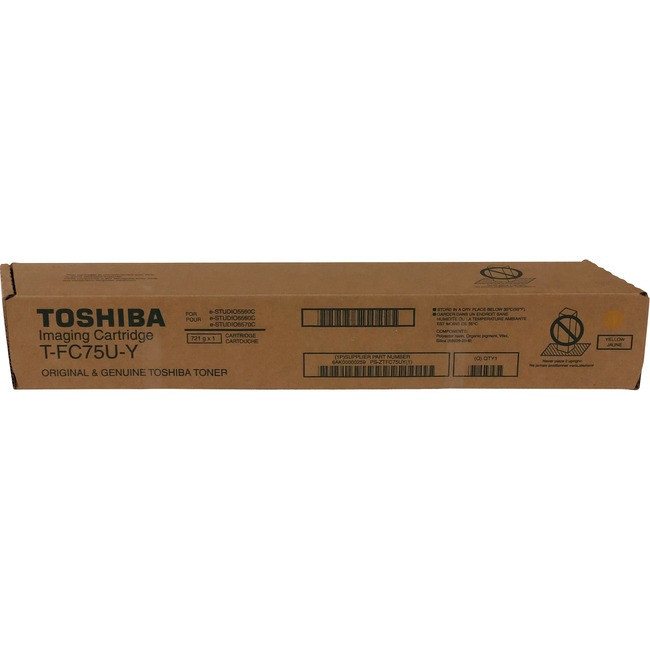 Toshiba Toner Cartridge - Yellow - TFC75UY