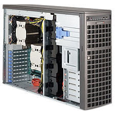 Supermicro SuperWorkstation 7047AX-72RF Barebone System - 4U Tower - Intel C602 Chipset - Socket R - SYS-7047AX-72RF