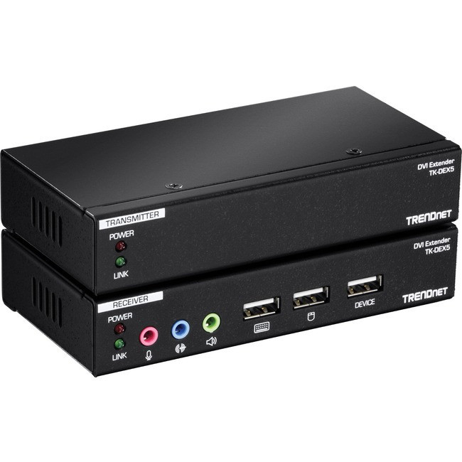 TRENDnet DVI KVM Extension Kit with Audio Support - TK-DEX5